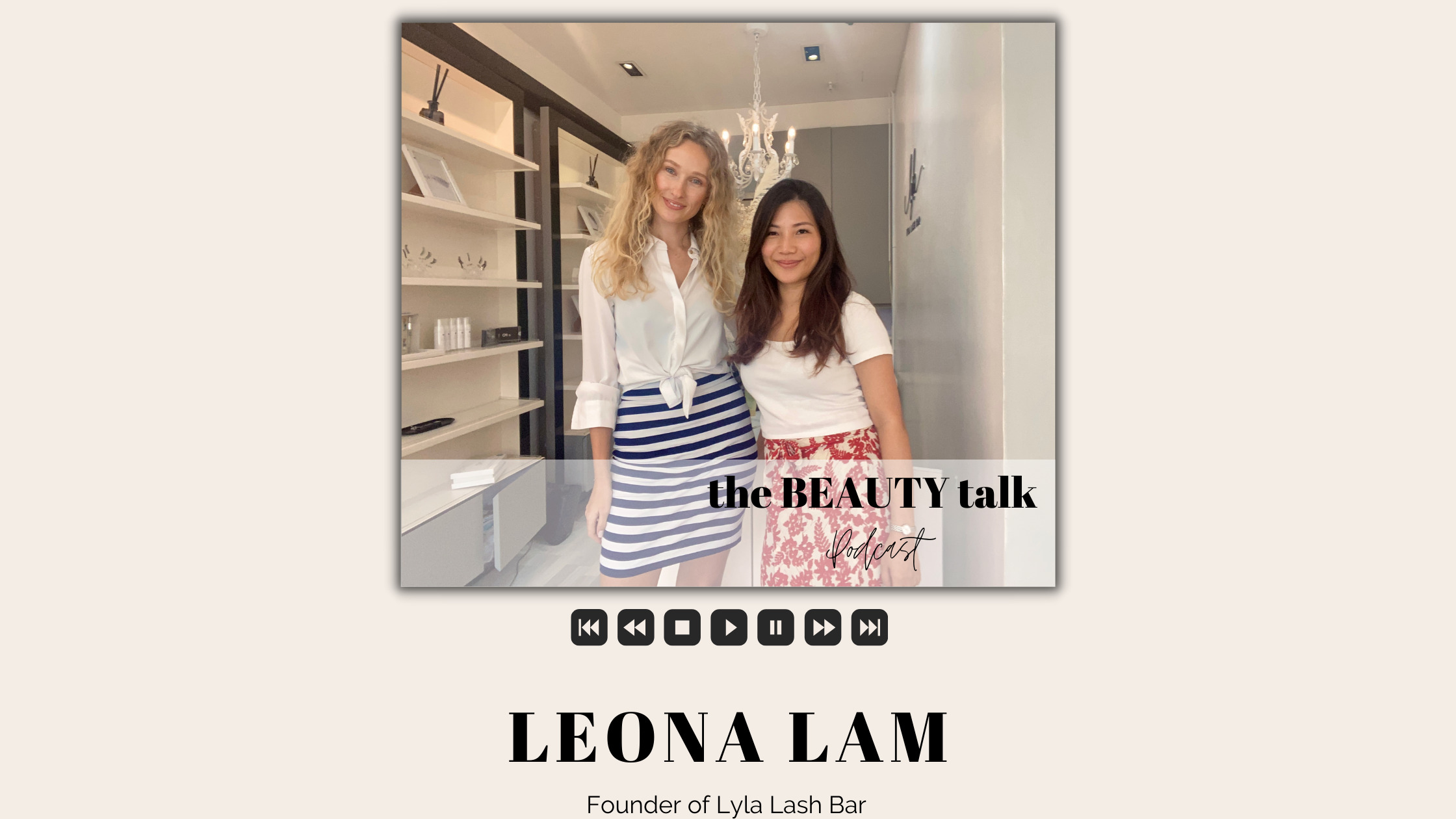 beauty podcast lash lifts and blonde eye lash extentions